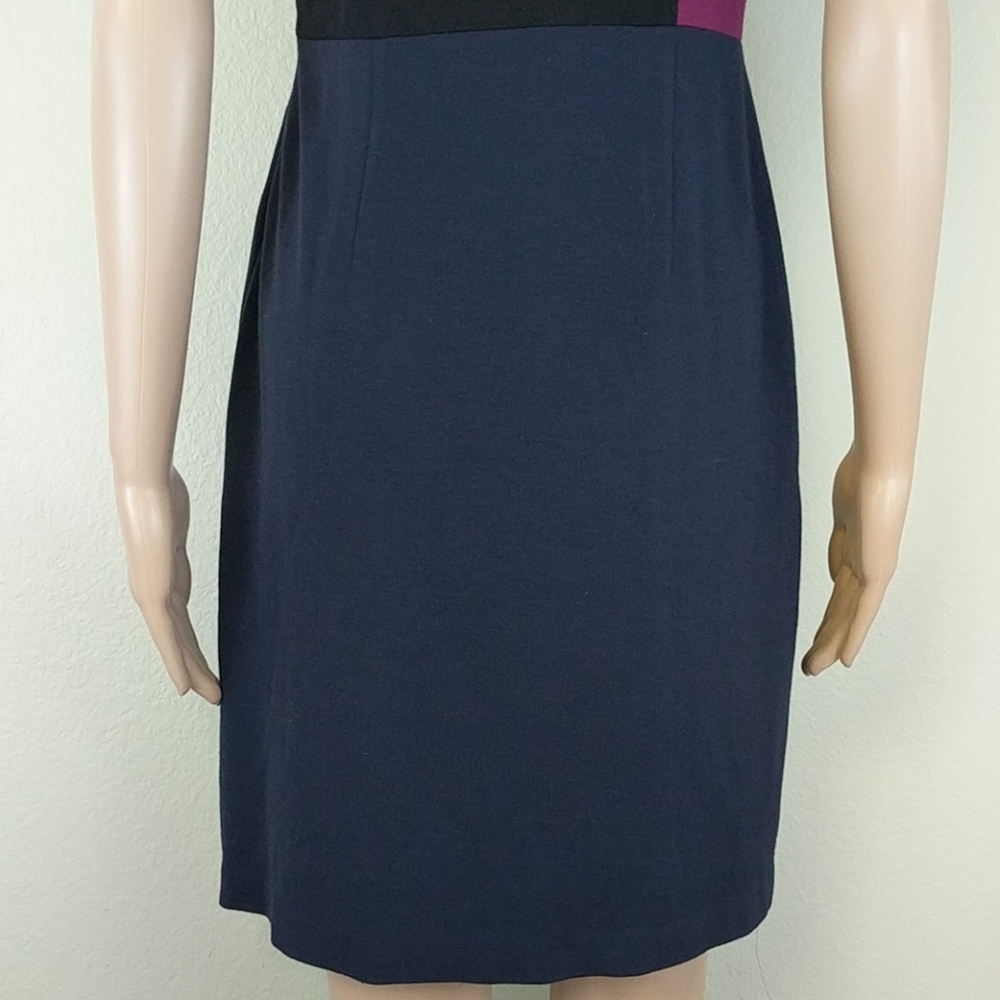 [Cynthia Steffe] Color Block Purple Midi Dress - image 7